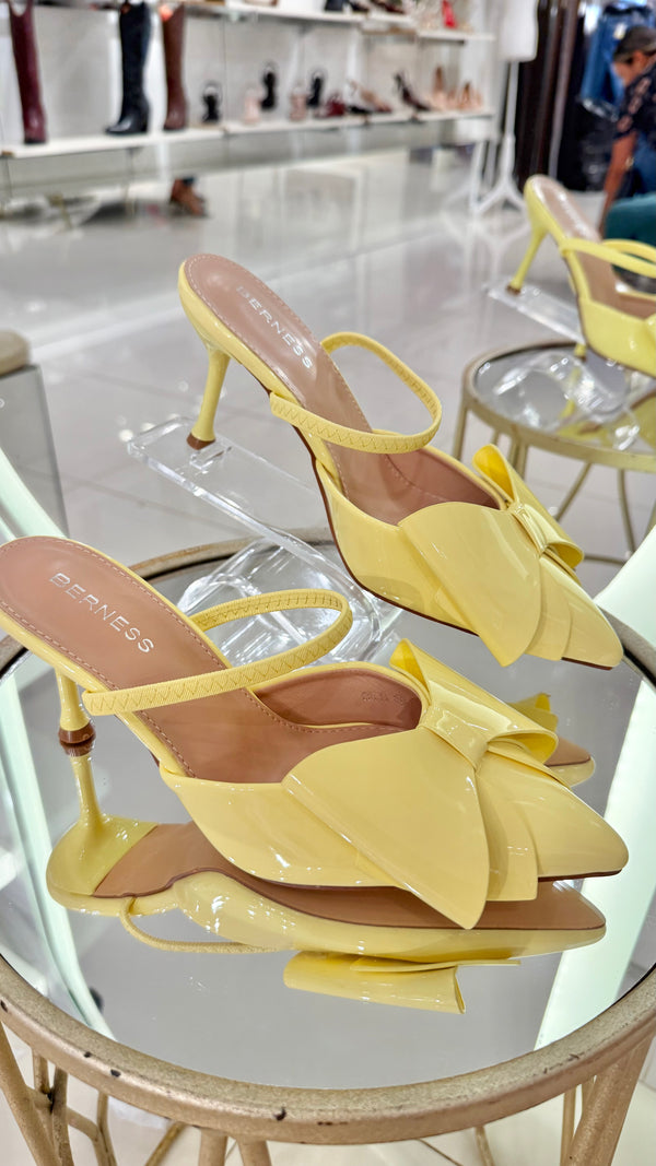 200 ZAPATILLA CELIA CHAROL CON MOÑO PINK-YELLOW